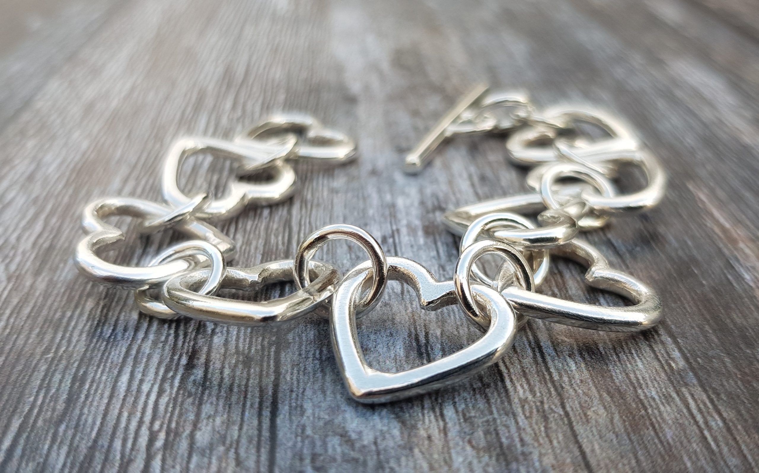 Sterling Silver Heart Bracelet – CAJ