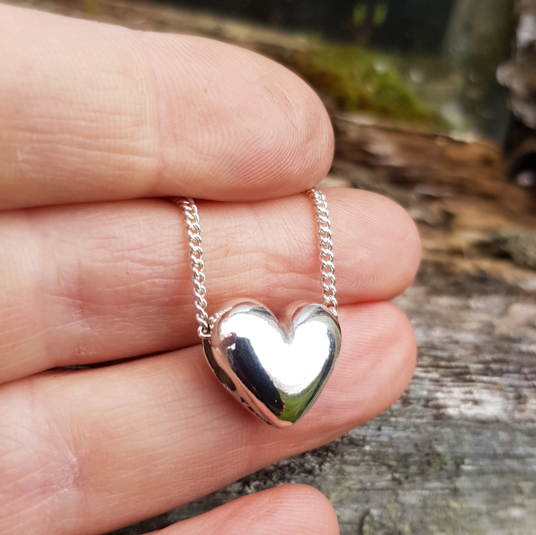 Full Heart Pendant Silverpickle